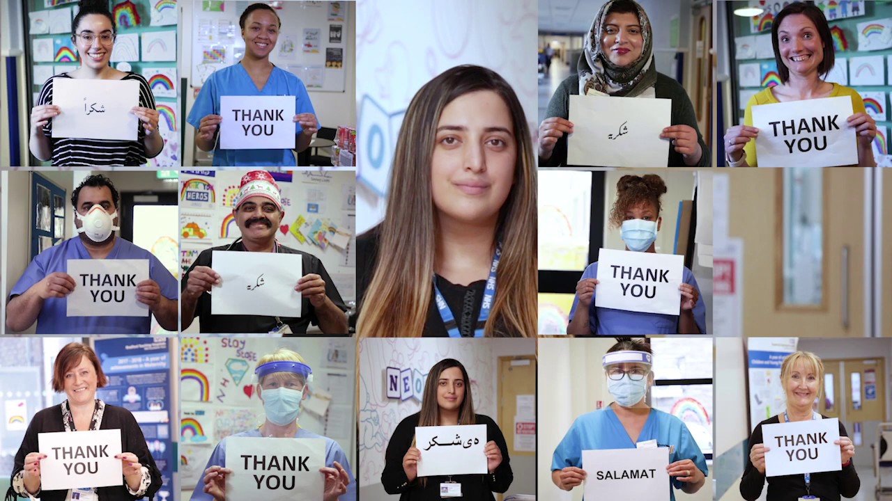 Thank you, from Bradford Hospitals' Charity and BTHFT staff.