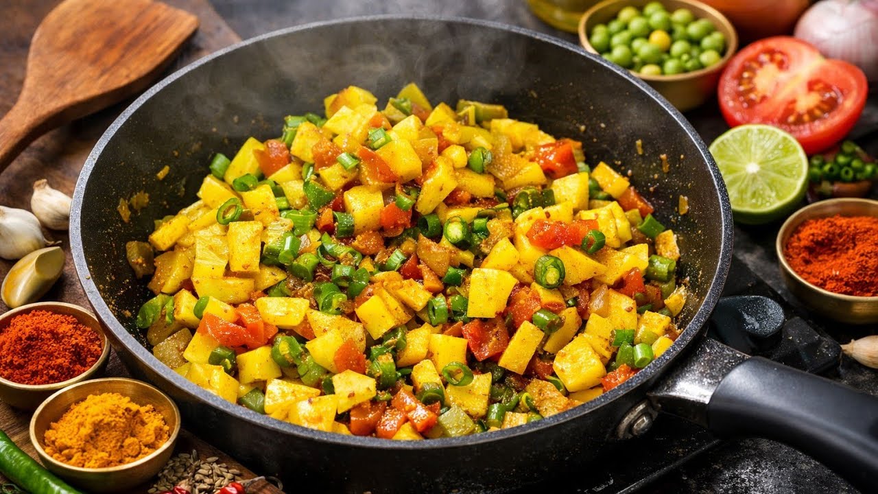 Aaj banayiye ekdum simple aur tasty Aloo Beans Sabzi 🥔🌶️