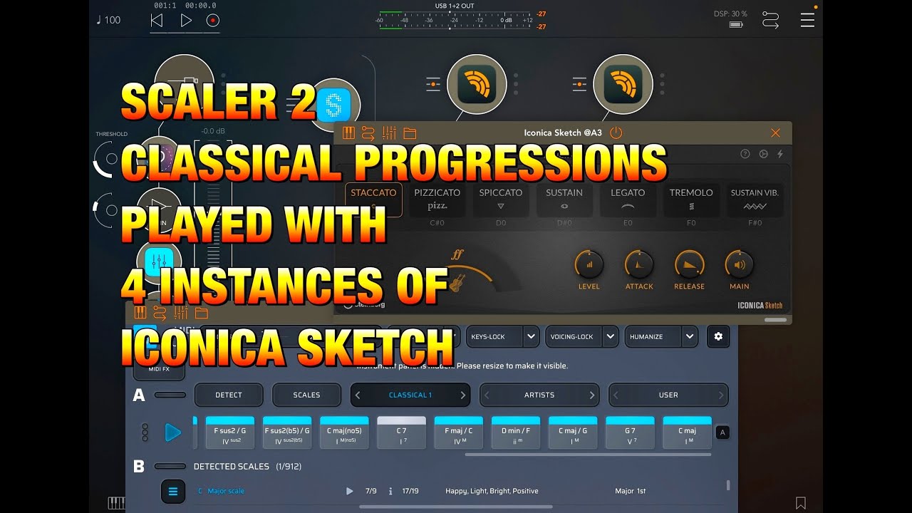 Scaler 2 - Classical Music Progressions Played by Iconica Sketch Orchestra - iPad Demo