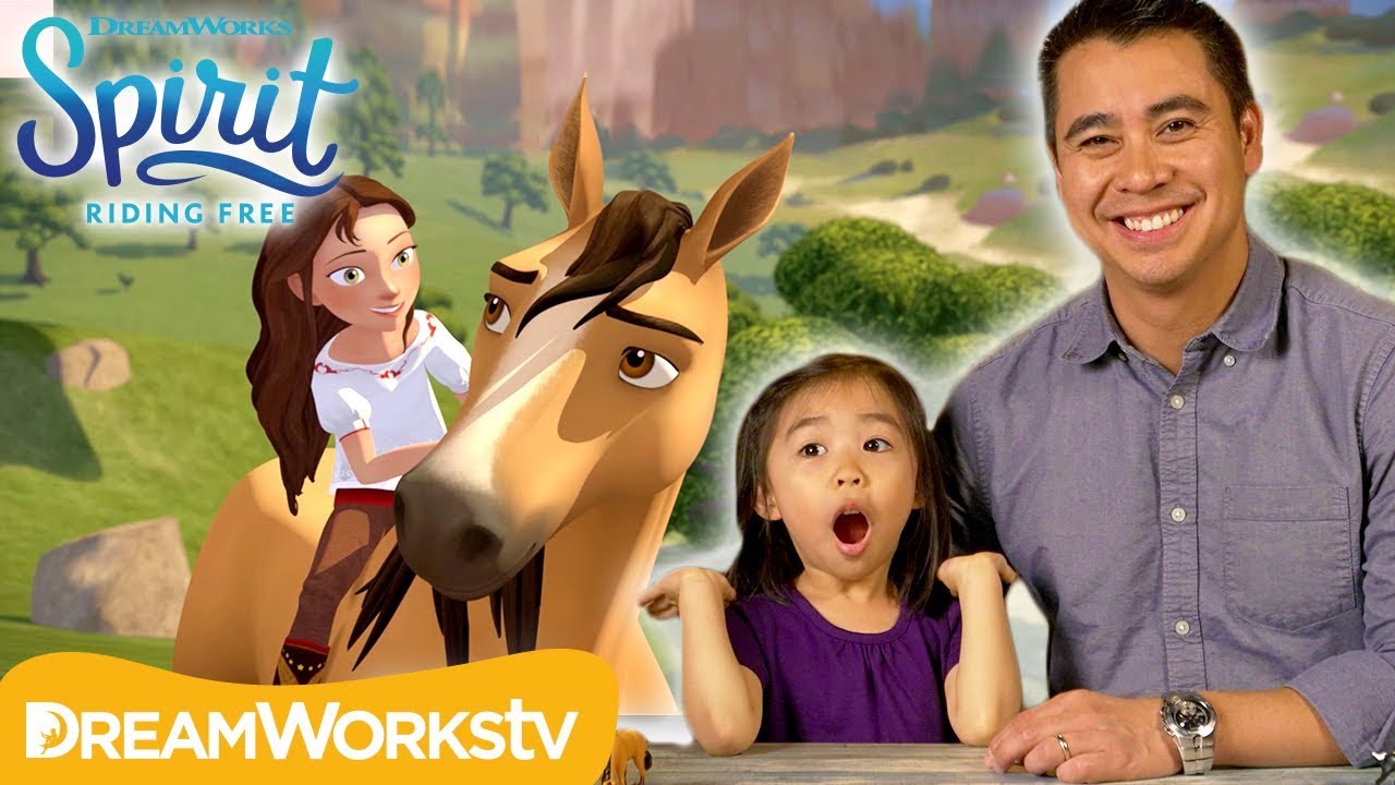 Kids Recap Spirit Riding Free Season 1... to their DADS! | SPIRIT RIDING FREE