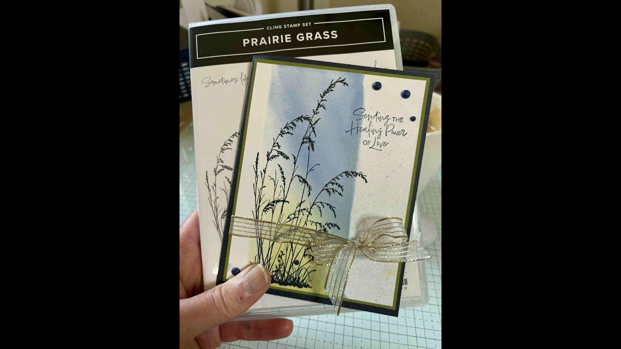🎨 Alcohol Ink Background Technique | Stampin’ Blends + Acrylic Block | Prairie Grass Card Tutorial