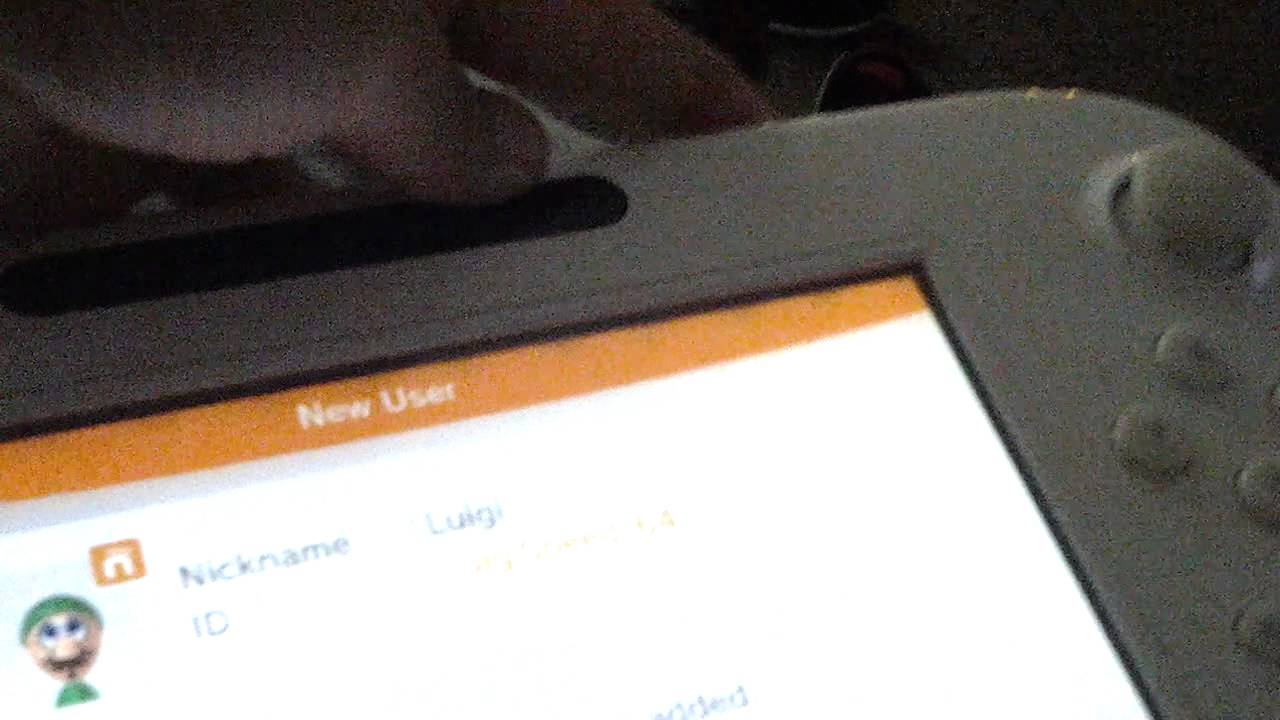 Wii U Nintendo Network ID (Add)