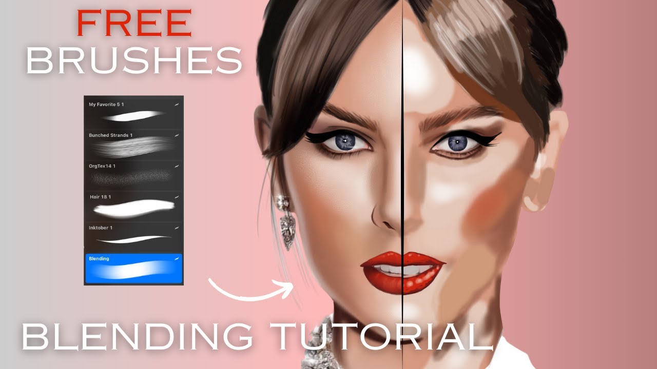 Transform Your Digital Art: Easy Hair & Skin Blending in Procreate