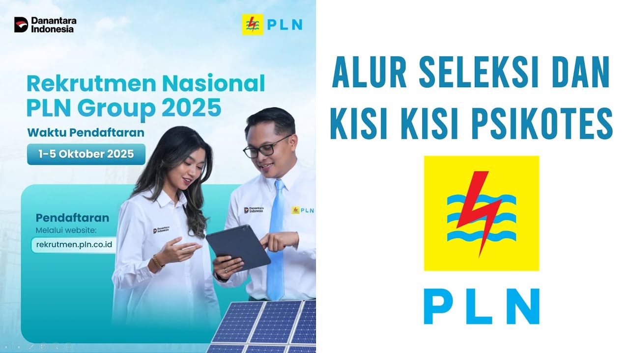 Alur Seleksi dan Kisi Kisi Psikotes PLN Group 2025