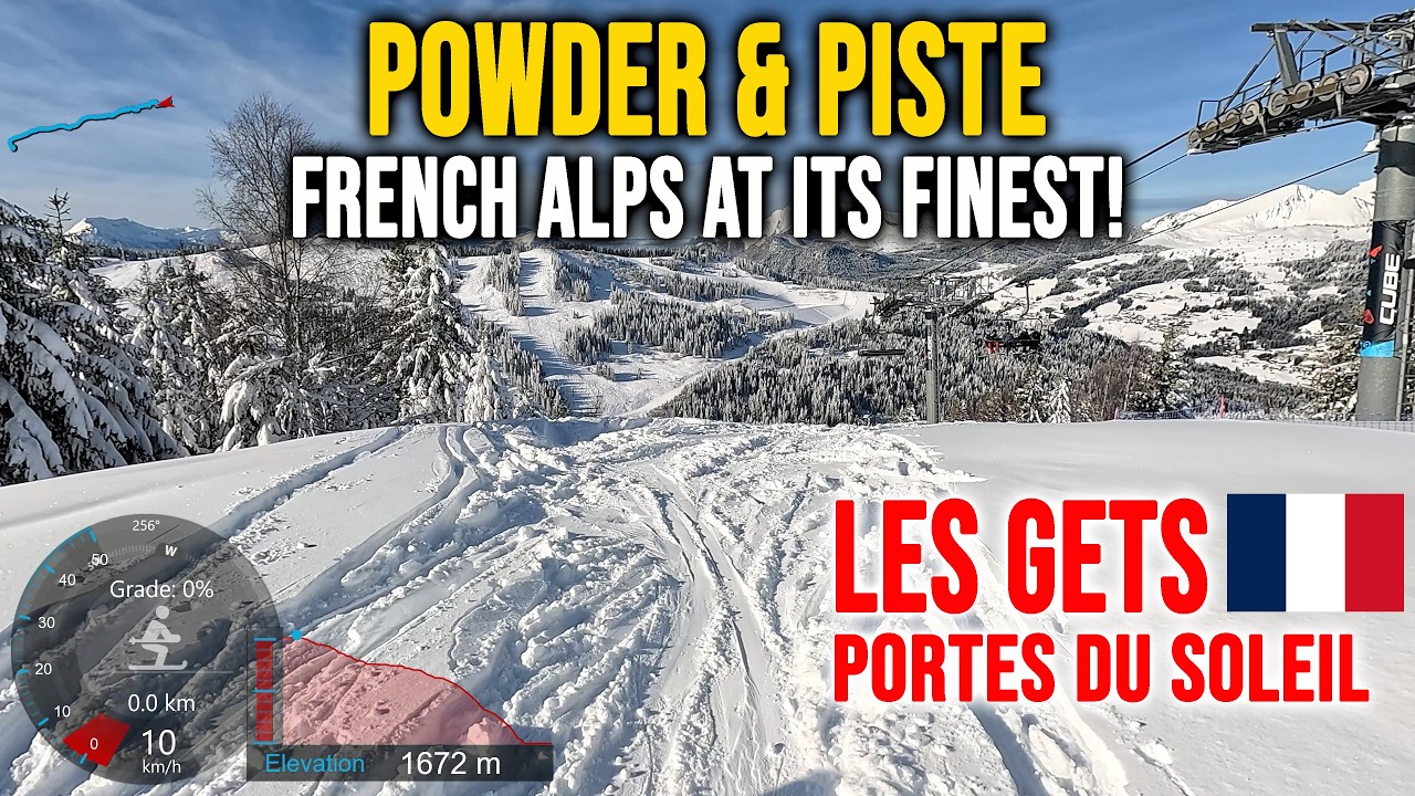 [4K] Skiing Les Gets, Powder & Piste - French Alps At Its Finest, Portes du Soleil, GoPro HERO13
