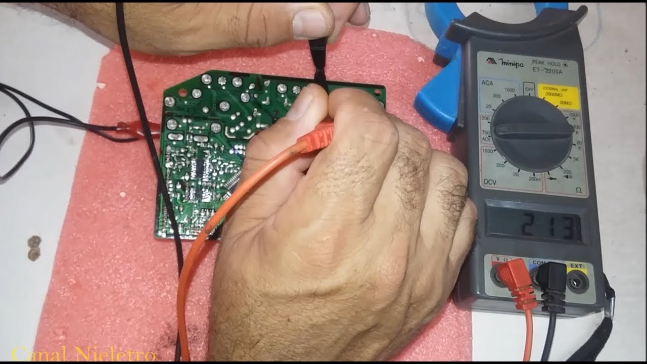 Teste placa inverter  evaporadora de ar samsung