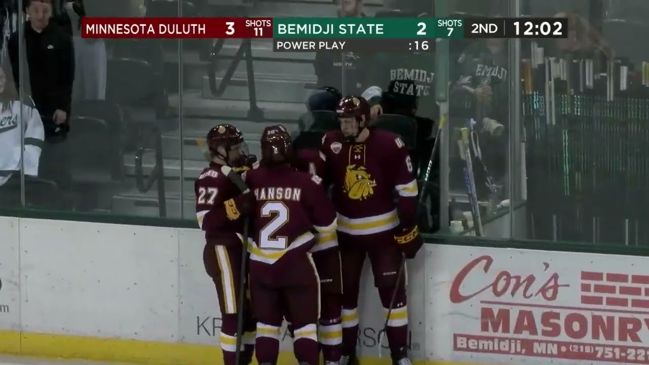 Bemidji State Men's Hockey Highlights vs Minnesota Duluth (Oct. 17, 2025)