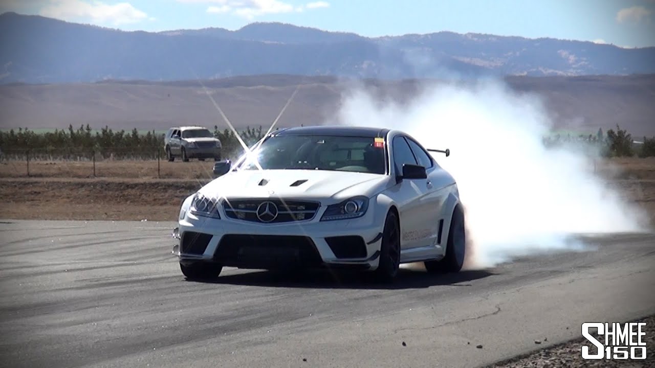 Weistec 780hp C63 AMG Black Series - Burnouts and Drag Races