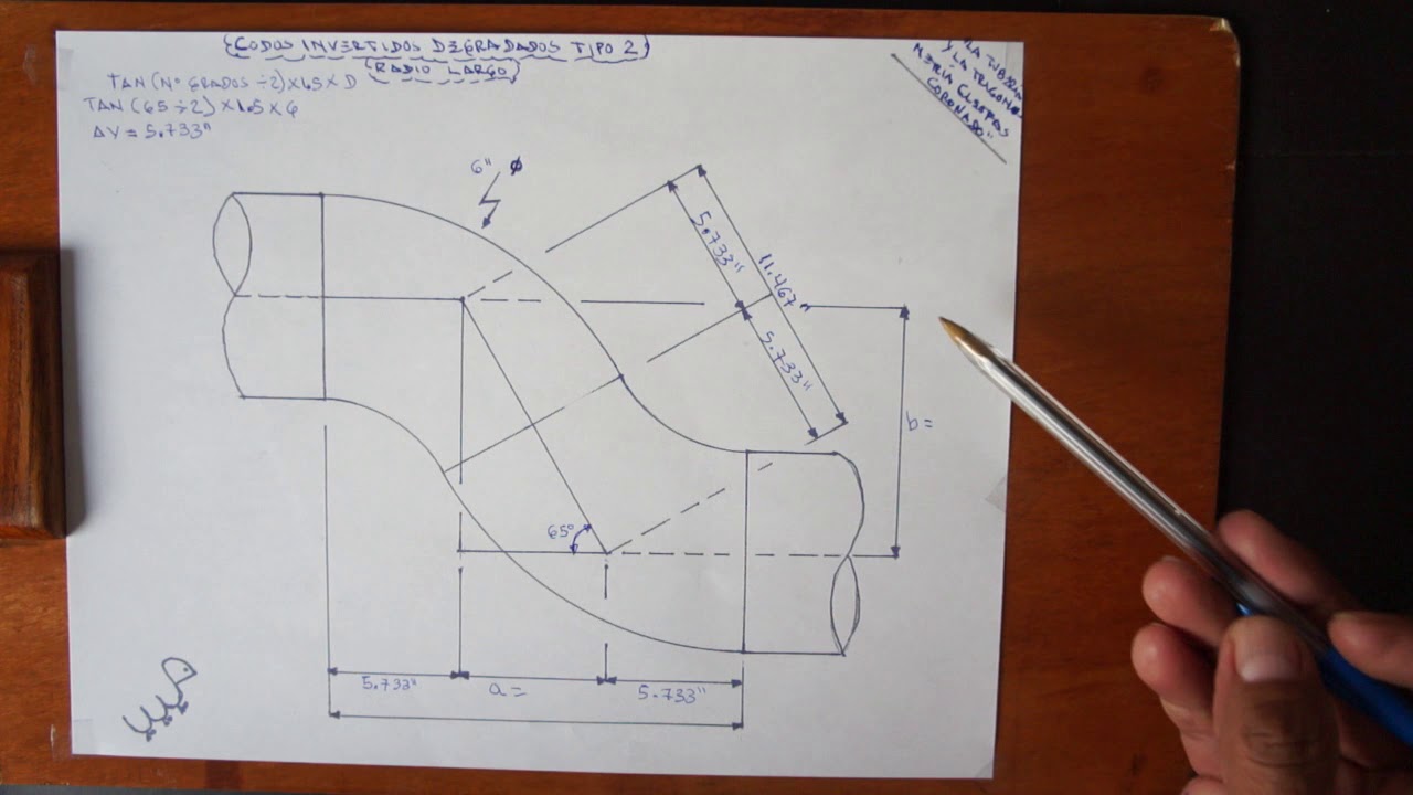 Tubería Codos Invertidos Degradados Segundo Método