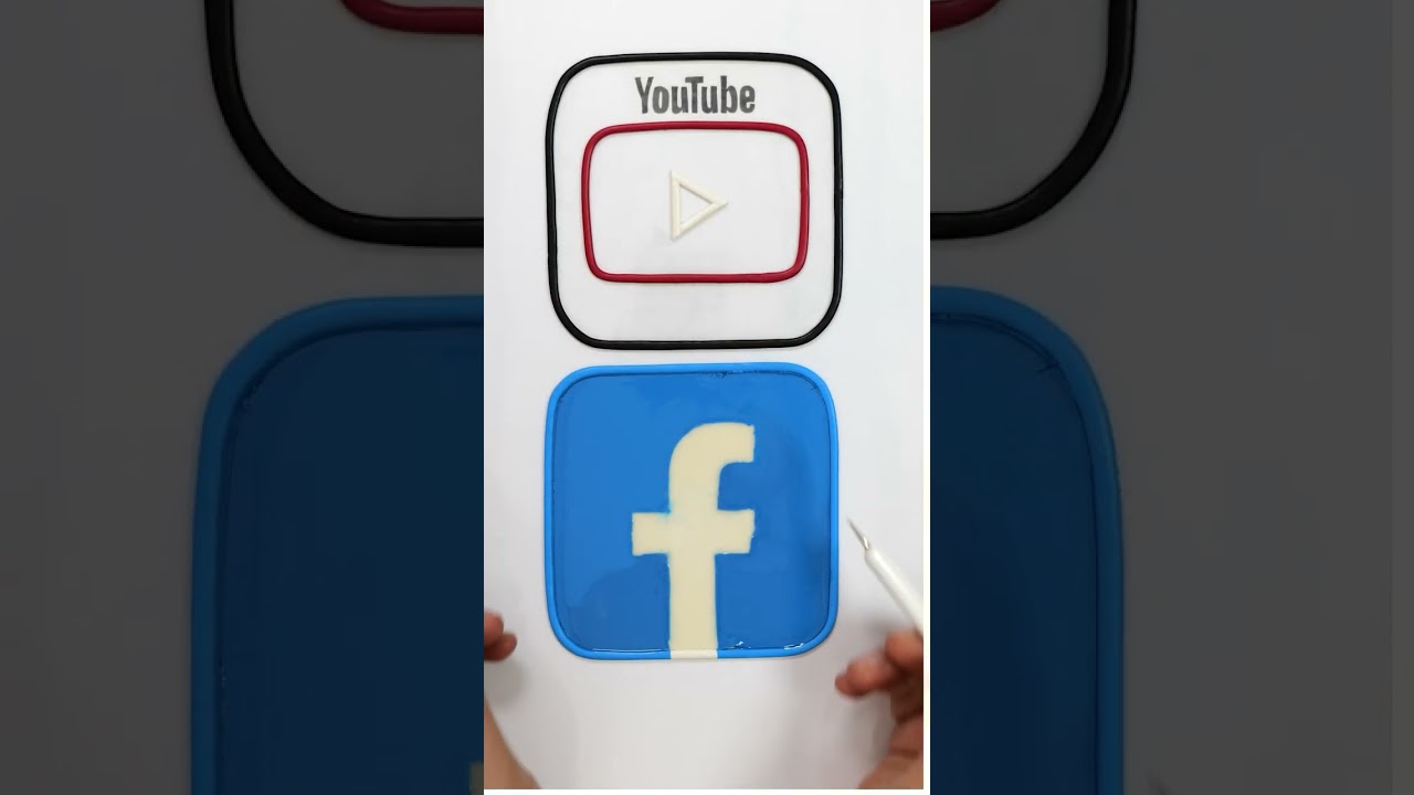 ⏪⏪ Reverse Play | Satisfying BRAND LOGO Art, youtube, Facebook,  #shorts