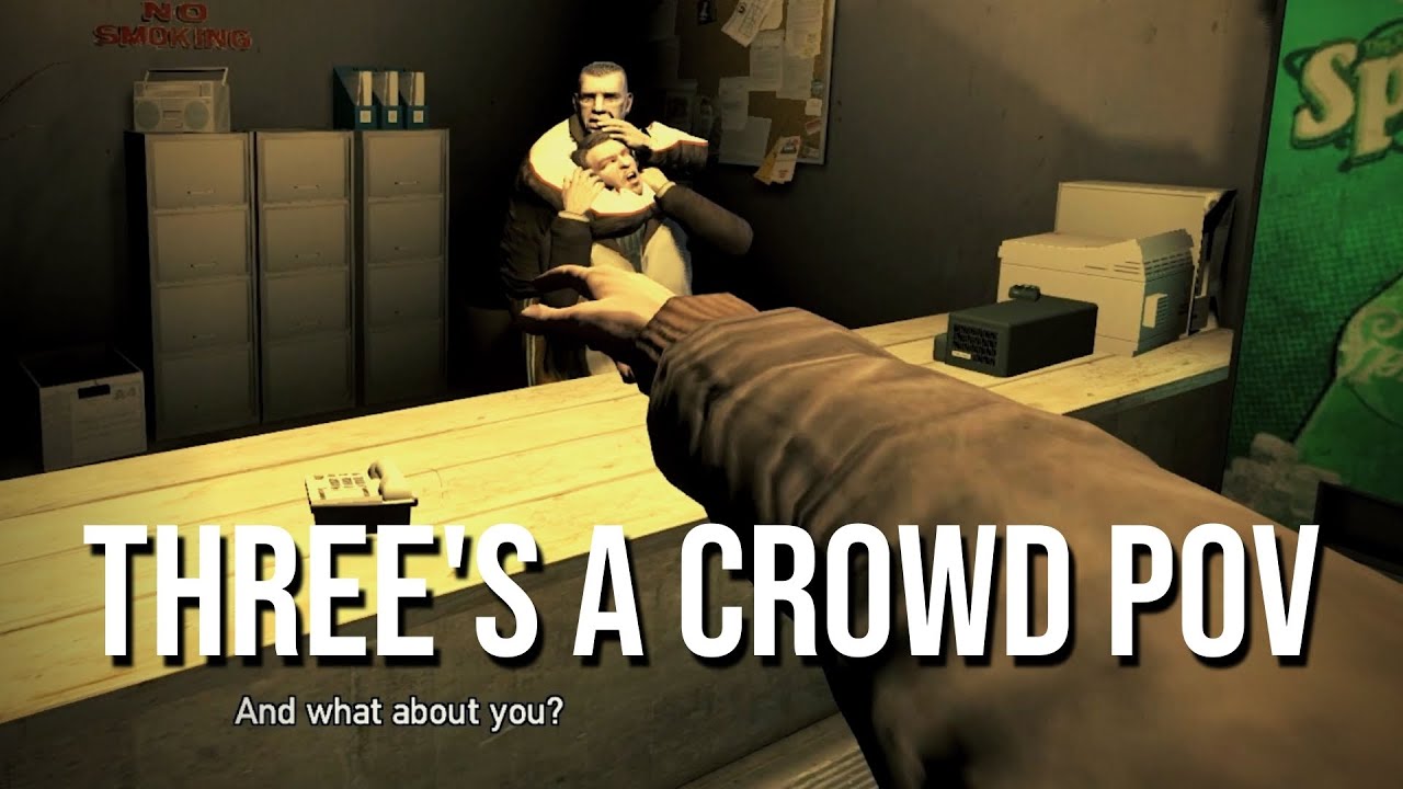 GTA 4: POV | Three's a Crowd Mission | Part 3 | Walkthrough in First Person