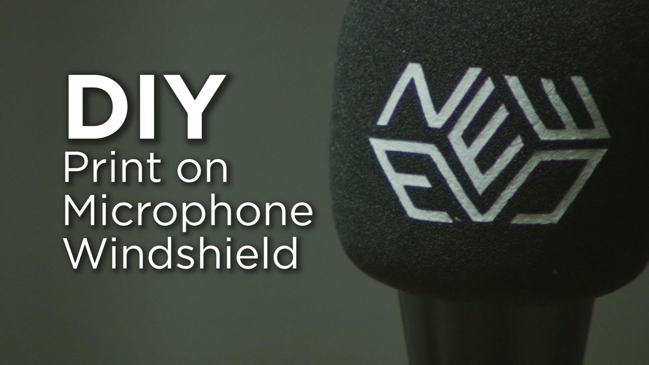 DIY Logo Print on Microphone Windshield tutorial by Chung Dha