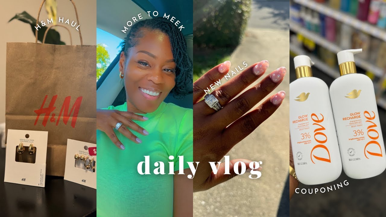 H&M and CVS Haul + Classy Short Almond Nails + My Aspirations + Clean W/ Me & More | More To Meek