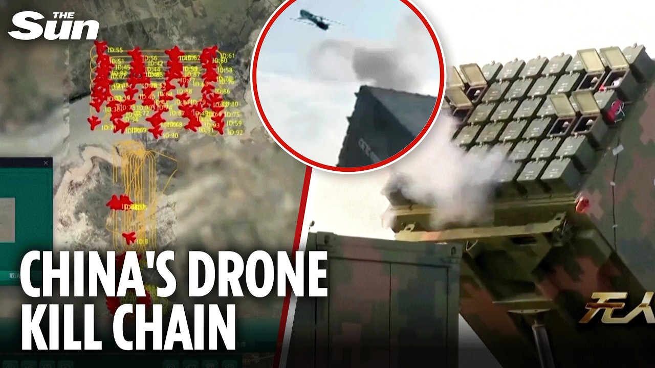 China unveils new KILL CHAIN drone swarm weapon with 3-second launch speed