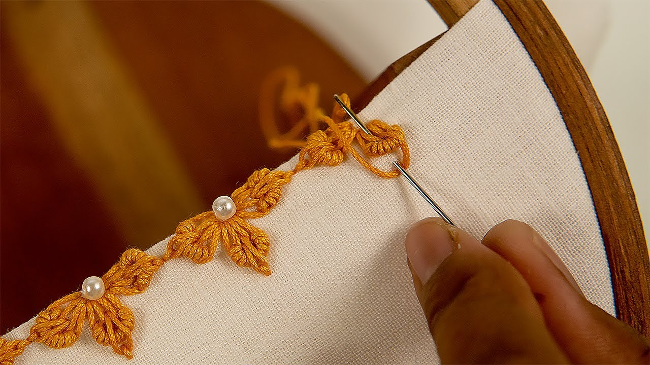 Easy Stitching | Beginner Friendly Embroidery Edge Tutorial with DIY Stitching