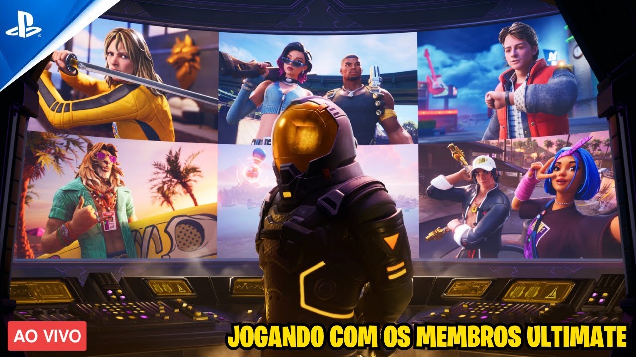 FORTNITE COM OS ULTIMATES 🎮 PS5 SLIM