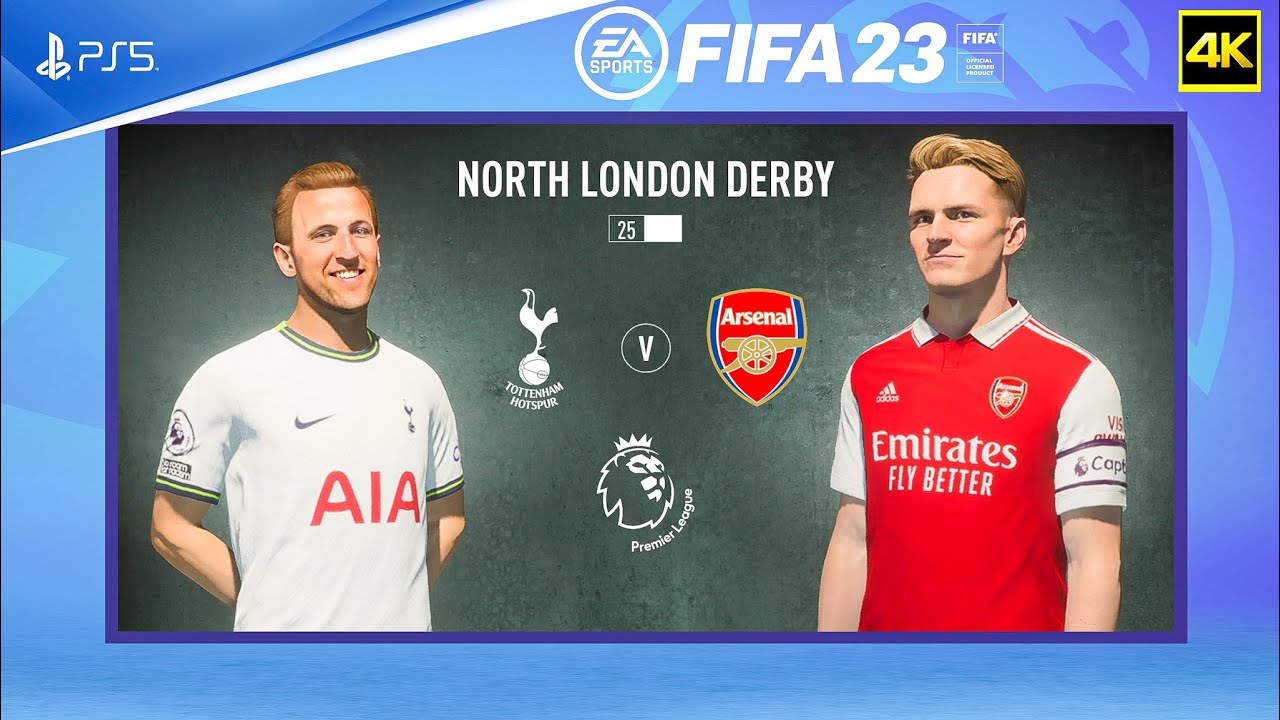 FIFA 23 PS5 - Tottenham Hotspur Vs Arsenal - North London derby | Premier League 2022/23 | PS5&trade; [4K]