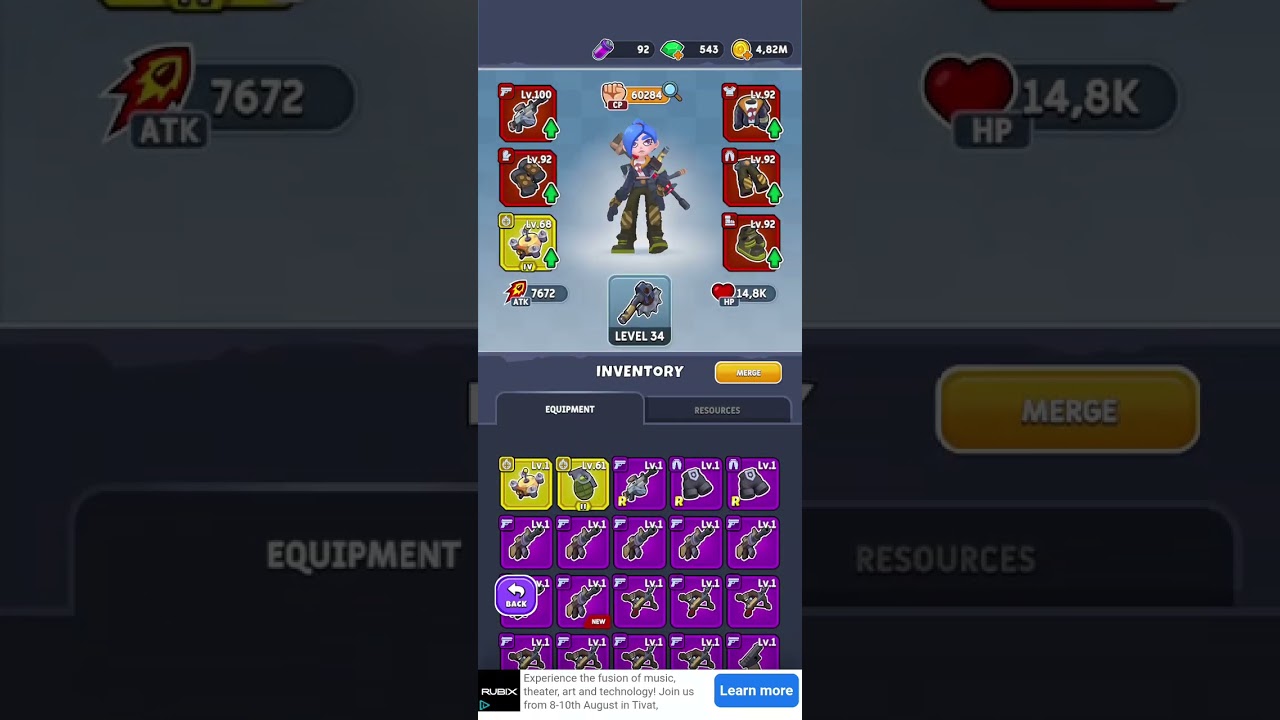 Idle Breaker: Loot and Survive, My last (6th) red equipment