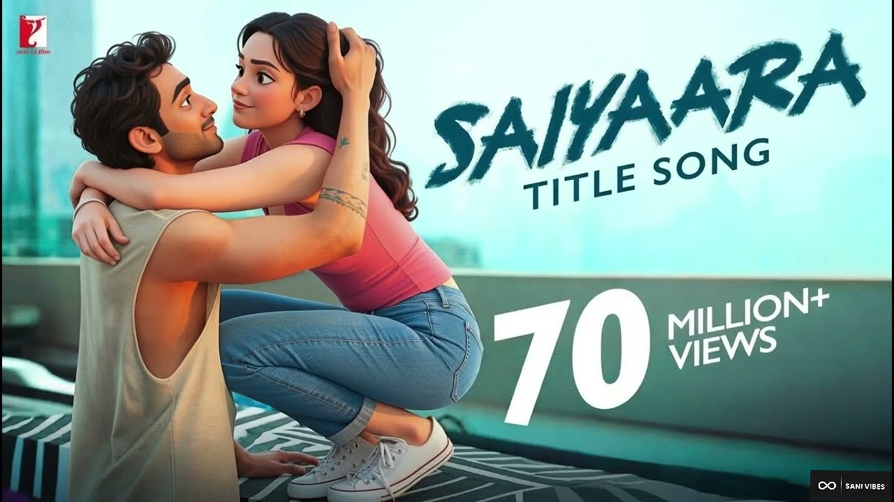 Saiyaara Title Song | Ahaan Panday, Aneet Padda | Ai Song | Animated Video