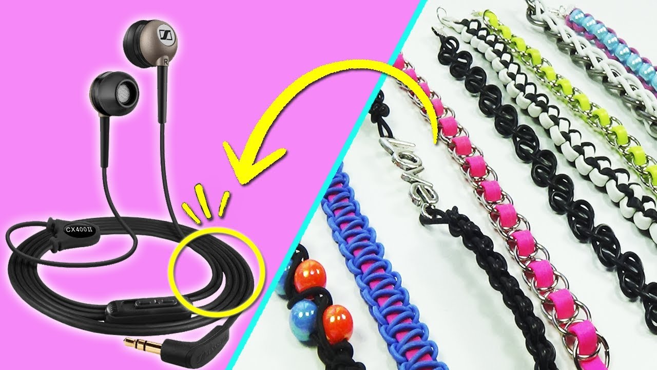 9 Formas de usar cables de auriculares/audífonos (Reciclaje) Ecobrisa