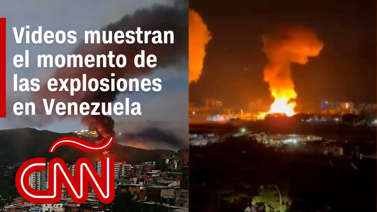 Videos de las explosiones en Venezuela. Maduro declara el estado de emergencia