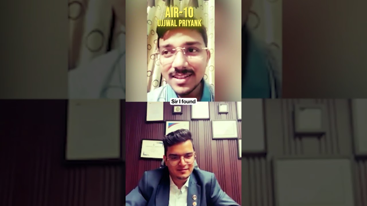 BIG STATEMENT BY AIR 10 UJJWAL PRIYANK | UPSC RESULTS 2025 #shorts #upsc #sarrthiias