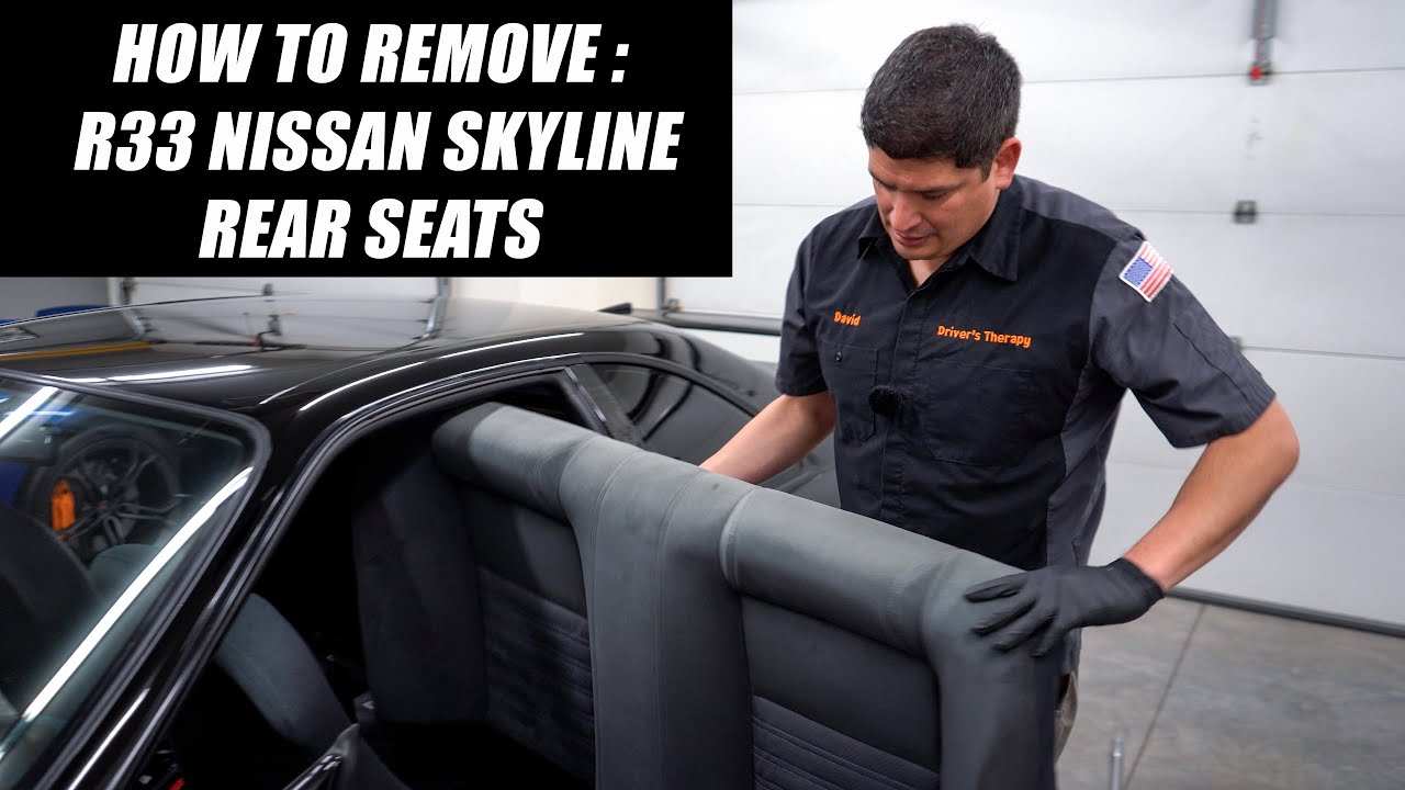 How to remove rear seats from R33 Nissan Skyline.