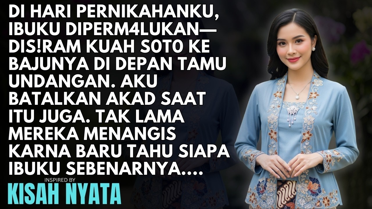 MERTUA SIRAM KUAH S0T0 KE KEBAYA IBU, AKAD LANGSUNG KUBATALKAN ! MERTUA SYOK SAAT TAHU SIAPA IBUKU