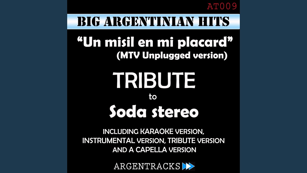 Un Misil en Mi Placard - Mtv Unplugged Version (Karaoke Version) (Originally Performed By Soda...