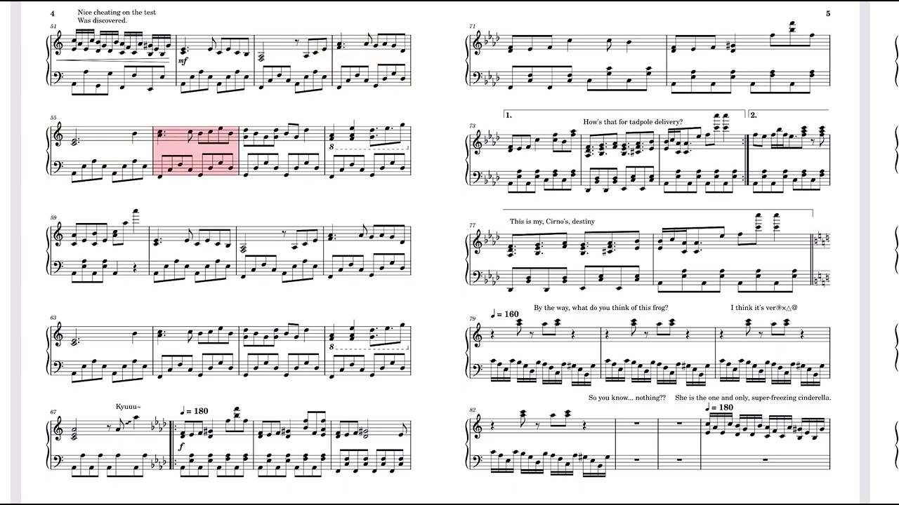 It’s always cirno’s turn / Teto territory piano cover