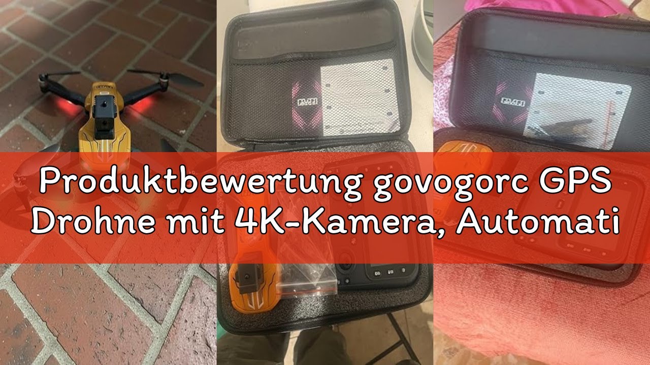 Produktbewertung govogorc GPS Drohne mit 4K-Kamera, Automatischer Hindernisvermeidung, 90° verstellb