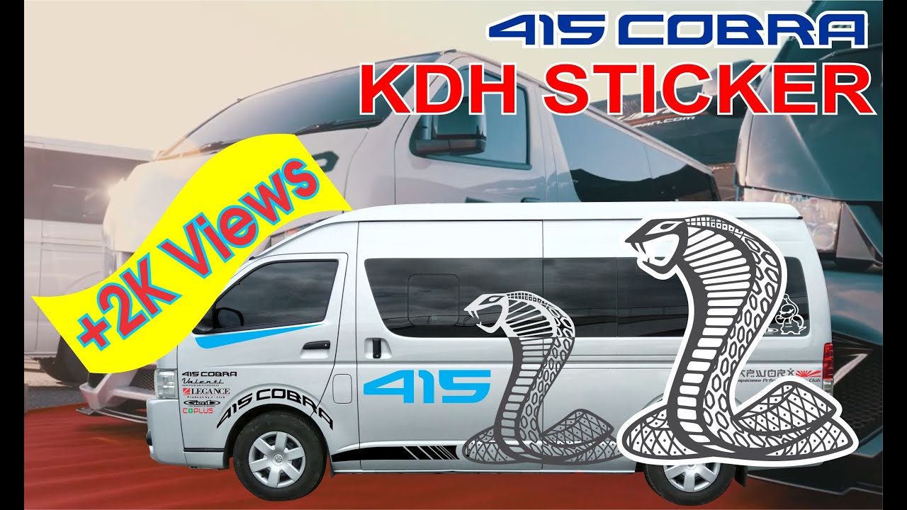 Toyota Hiace (KDH Van) 415 Cobra 2023 Sticker Design.