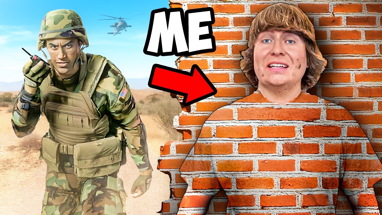 Я научился маскировке чтобы сбежать от военных!