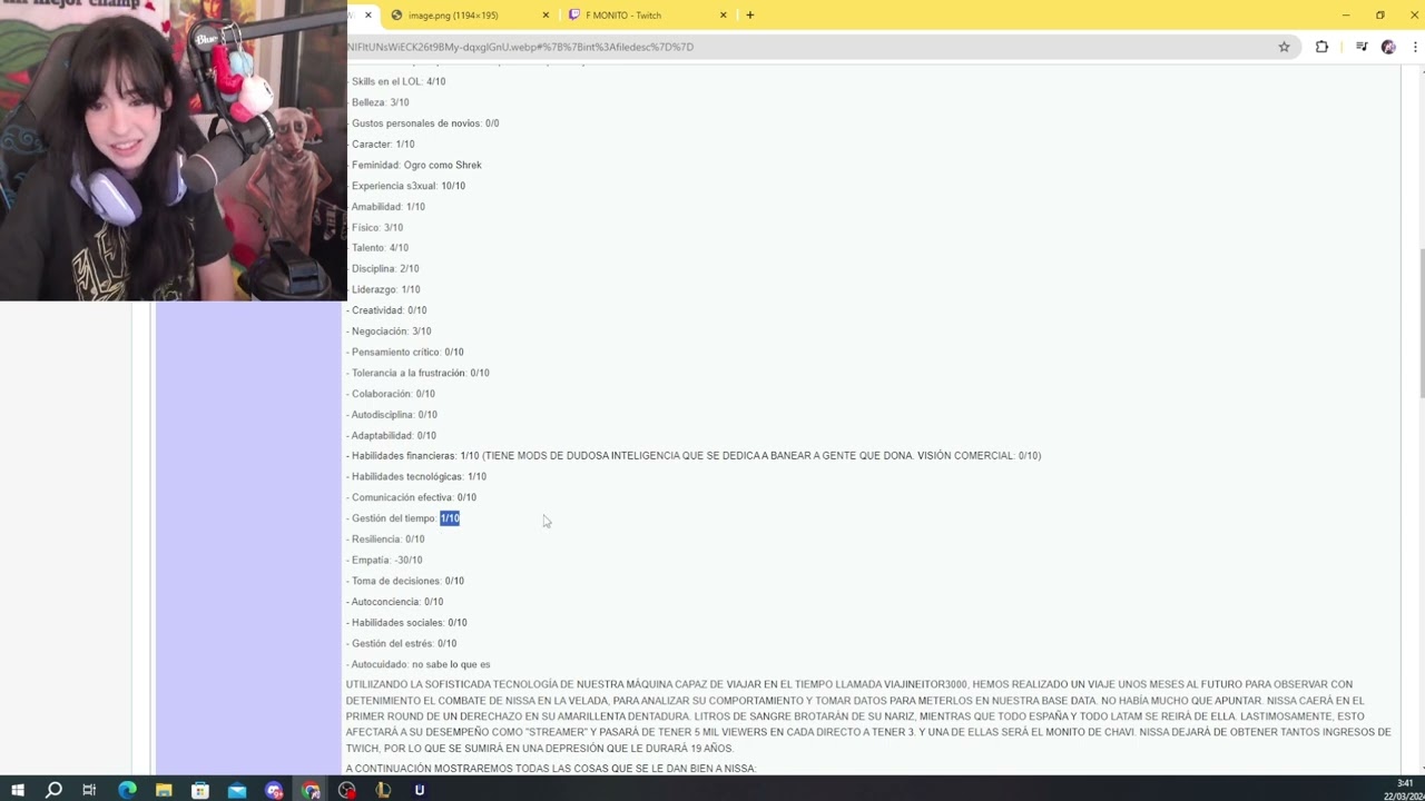 Nissa reacciona a su Wikipedia
