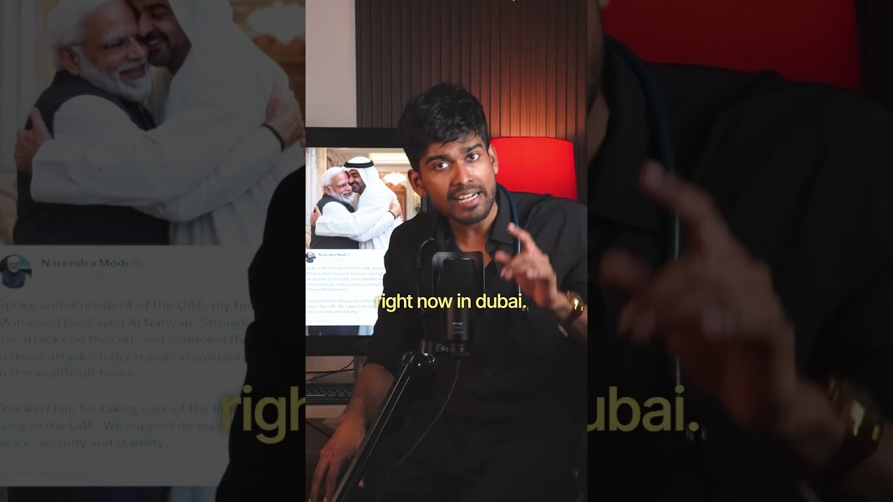 Modi's Tweet for Dubai, but Silence on Iran? The Real Reason Explained! #dryokesharul #youtubeshorts
