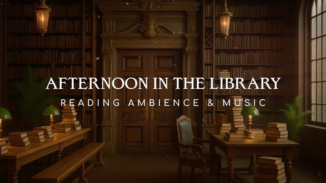 Afternoon in the Library | Reading Ambience | Dark Ambient Study Music