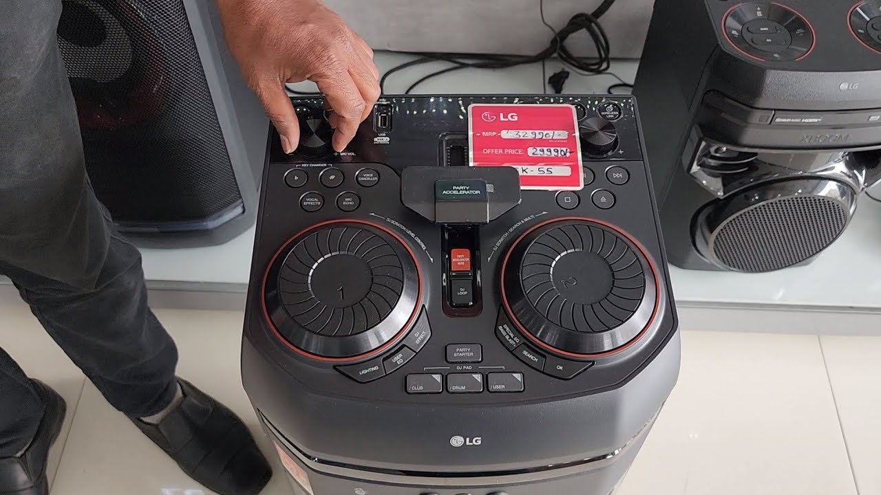 LG XBoom DJ Party Box | 1000 W RMS | Voice Vocal Mic | Best Music System | Home Theater | Karaoke