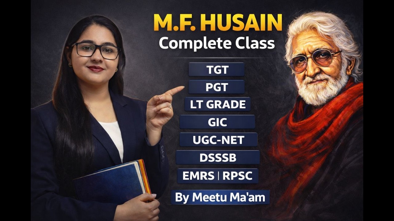 एम. एफ. हुसैनM. F. Husain समकालीन भारतीय चित्रकार  Controversy EMRSTGT TGT LT NVS DSSSB KVS NETJRF