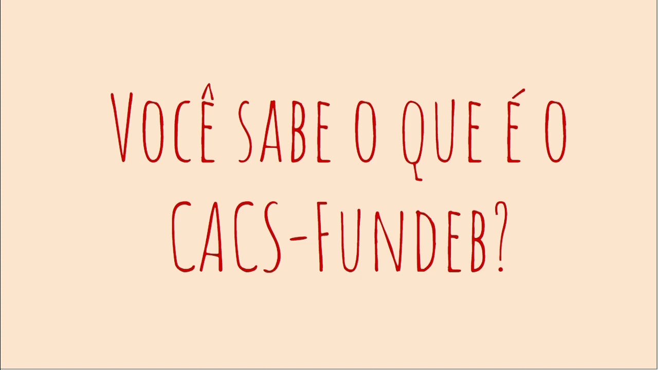 Apresenta&ccedil;&atilde;o do CACS - FUNDEB