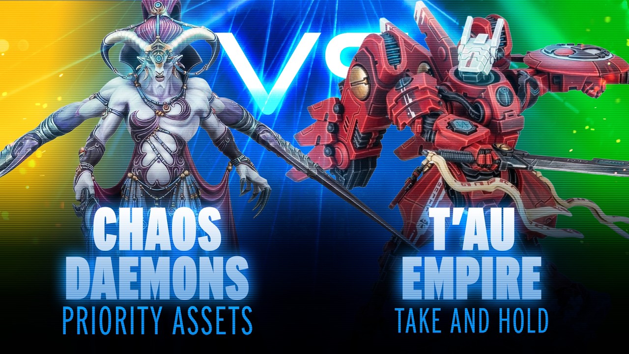 Chaos Daemons vs T'au Empire Competitive Battle Report