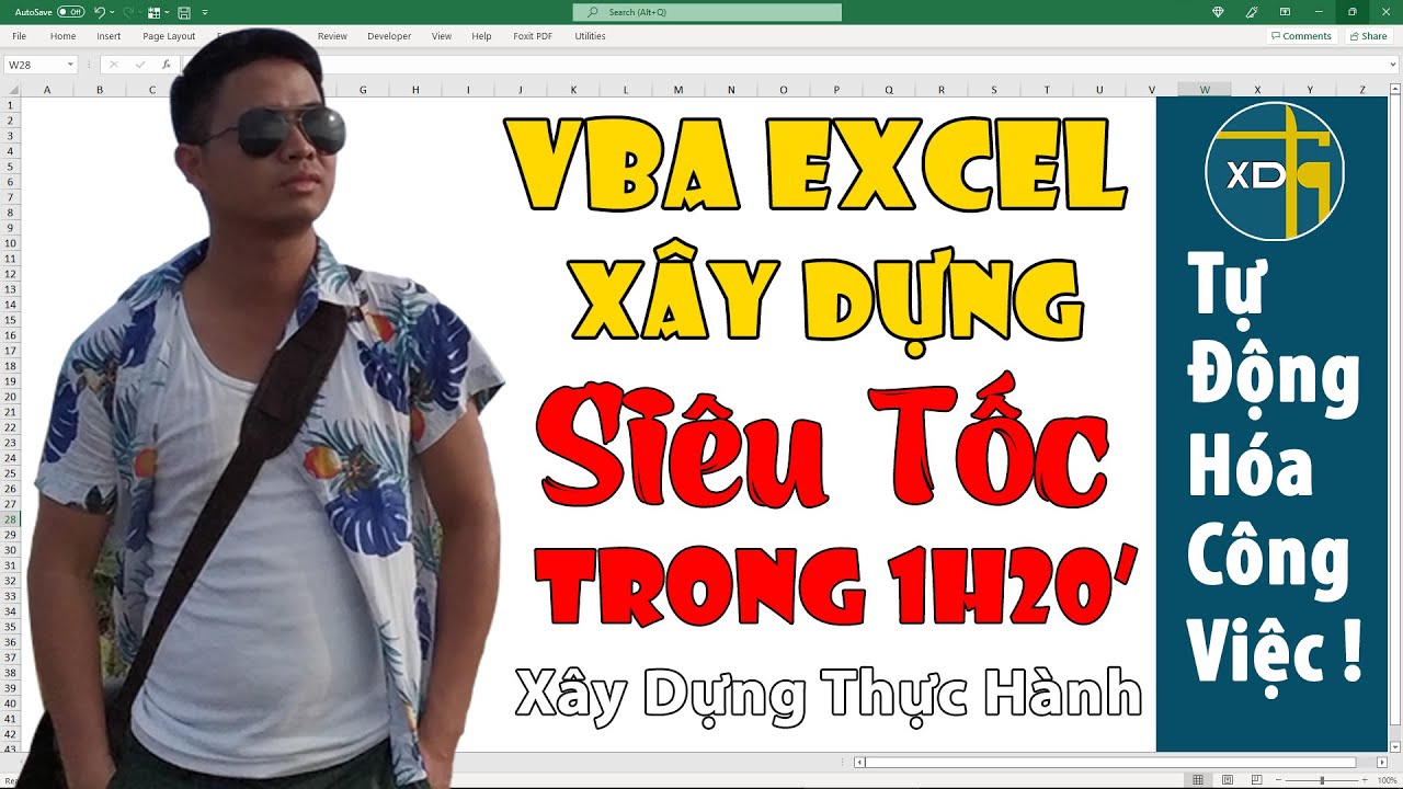 VBA Excel xây dựng siêu tốc, tự động hóa công việc mà ai cũng làm được XDTH #131