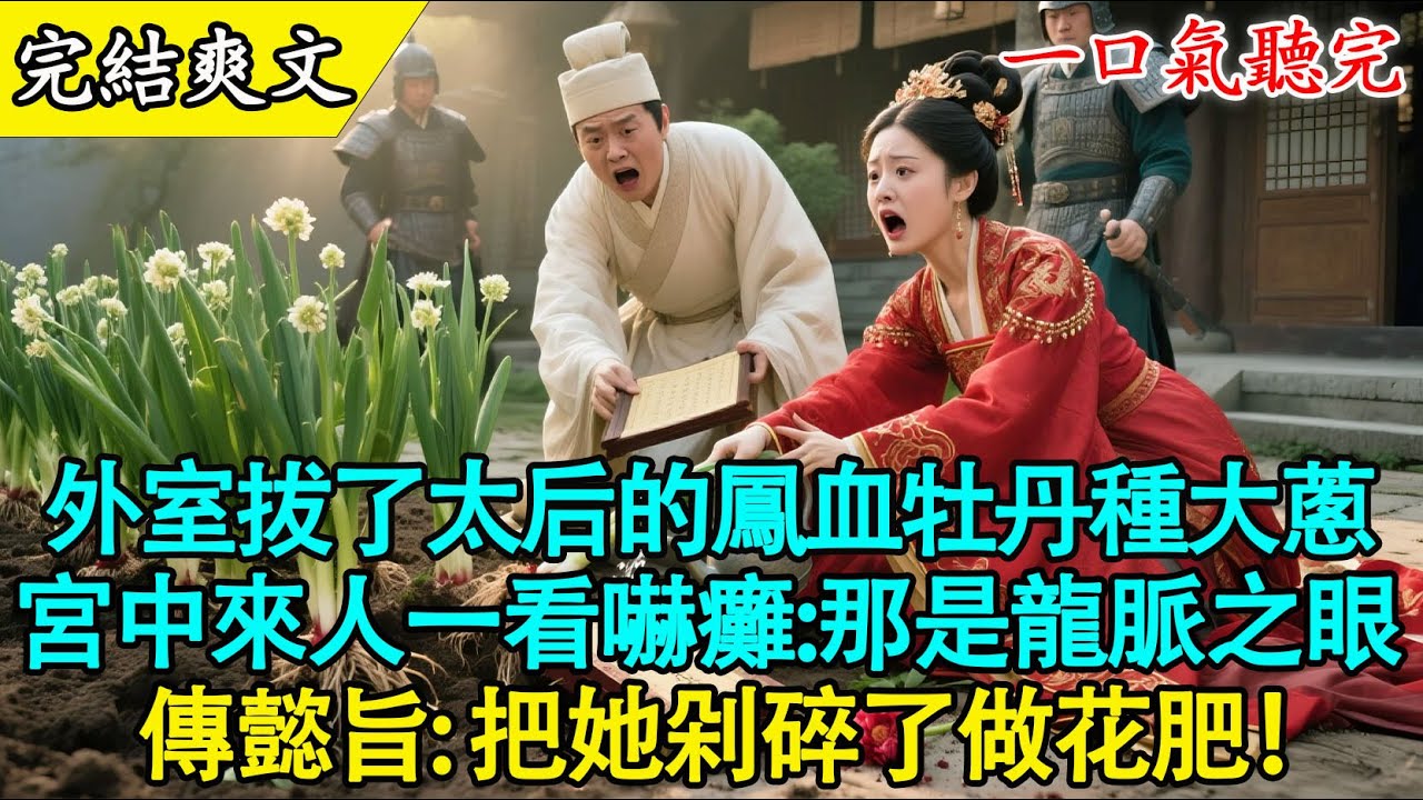 【完結古言】懷孕小妾拔了太后的鳳血牡丹種大蔥？我沒攔著，轉身給她遞了把鋤頭！💀#古言 #爽文 #有聲書 #打臉 #原創