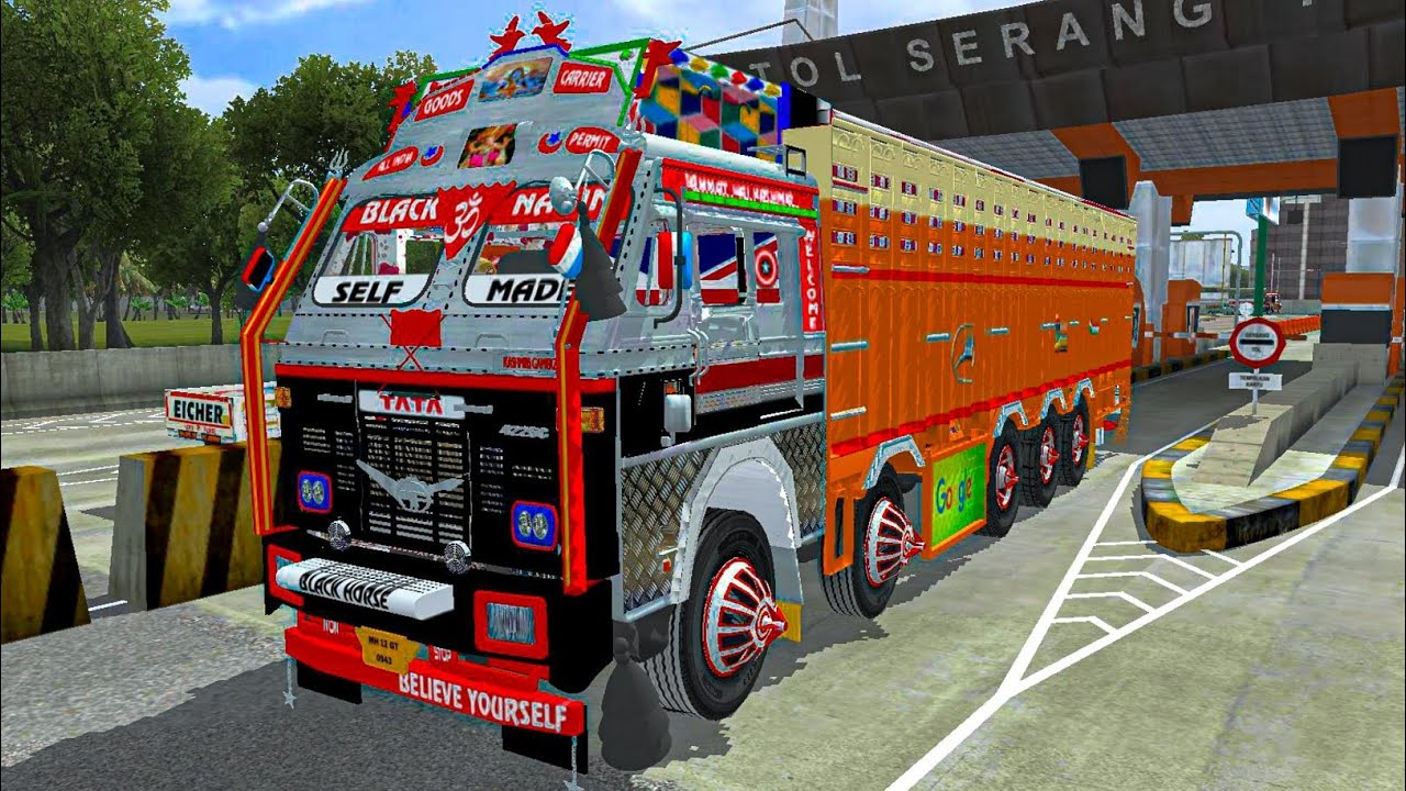 16 Chakka TATA Masumi Truck at Toll Plaza 🚛 | Realistic Indian Truck Driving ✅ | BUSSID