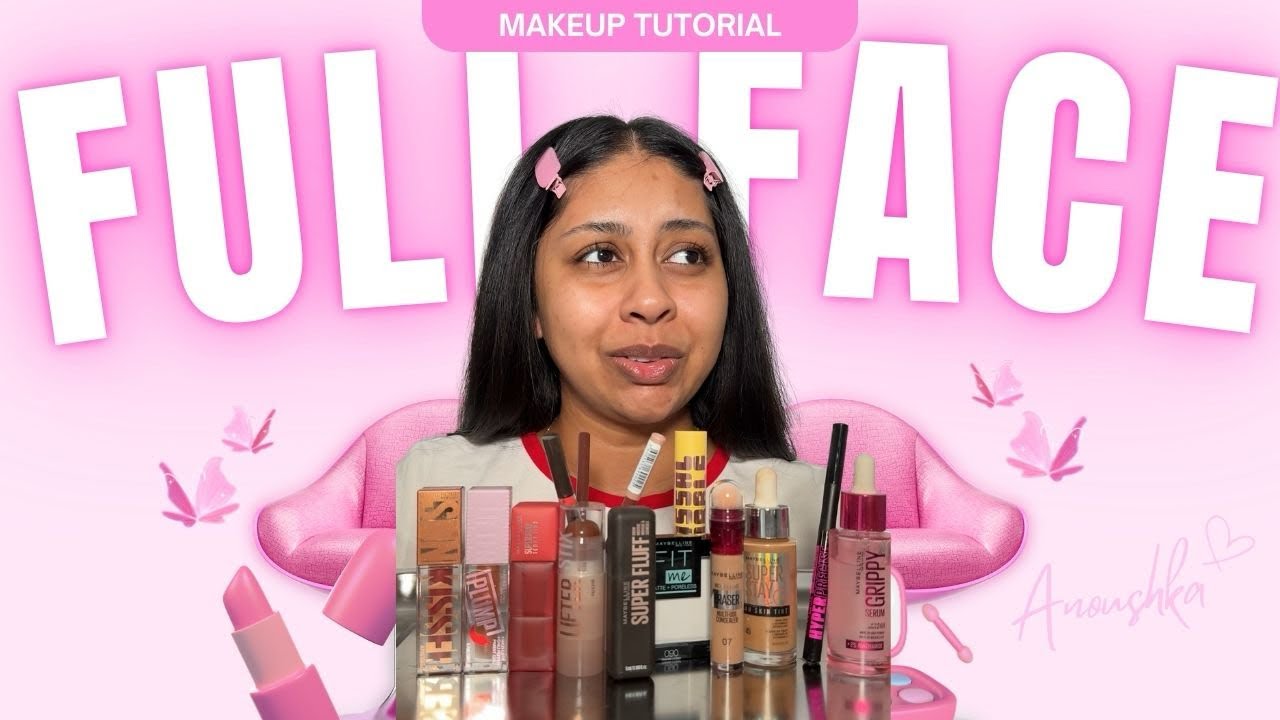 FULL FACE MAYBELLINE MAKEUP 🤌🏽✨ 