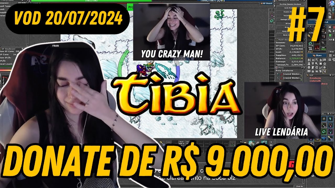 BIAGOMEZ JOGANDO TIBIA DEUSOT! VOD do dia (20/07/2024)