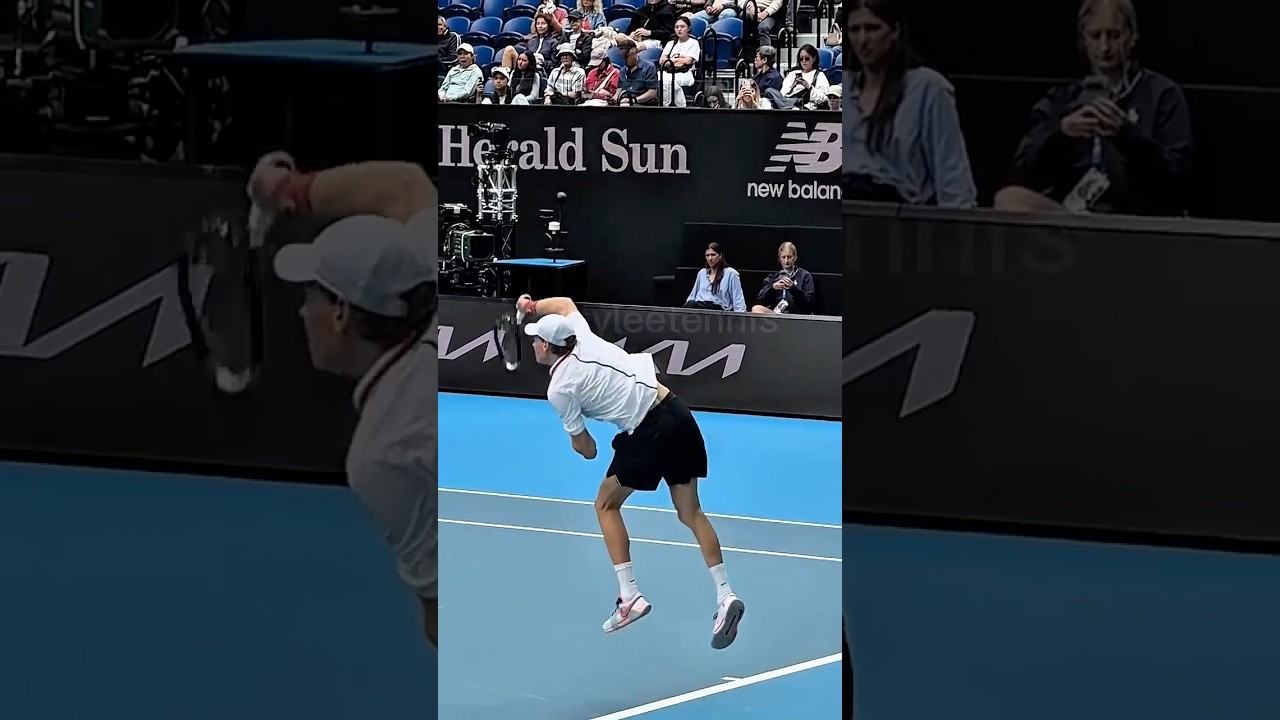 Indian Wells Champion Jannik Sinner Serve #tennis #serve #tennistip #slowmotion #tenniscoaching