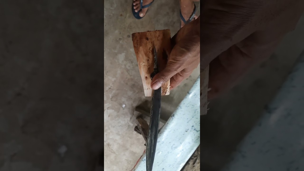 #blacksmith #making handle for knife and bolo locally known sundang in waray waray term.. part 1