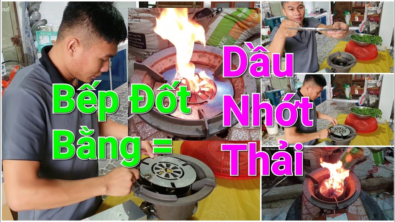 Bếp Lửa Đốt bằng Dầu Nhớt Thải - Phú Cường Siêu Tiết Kiệm Chi Phí #BếpĐốtDầuThải #JTL Channel