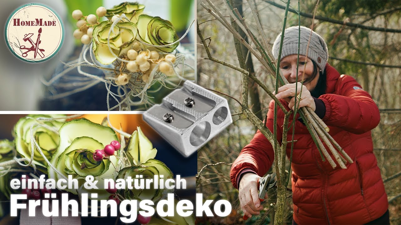 DIY | der Trick mit dem Spitzer | genial einfache Frühlingsdeko aus Ästen selber machen