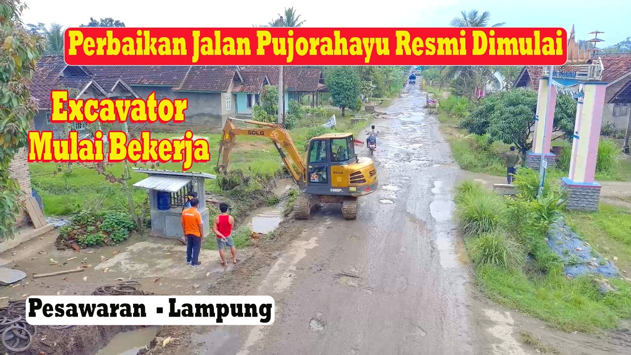 Alat Berat Turun! Perbaikan Jalan Pujorahayu Resmi Dimulai #pujorahayu